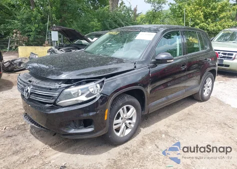 2012 Volkswagen Tiguan S from USA, damaged, VIN WVGBV7AX5CW542576